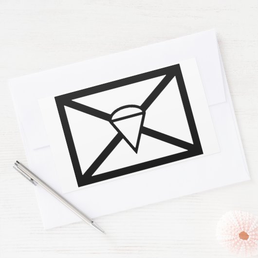 空中標識 長方形シール (封筒)