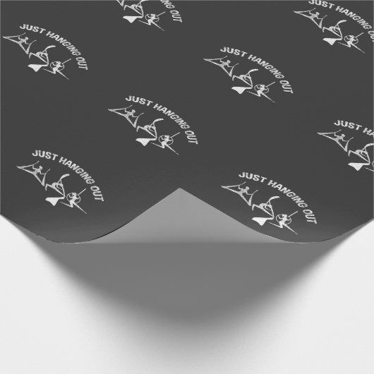 空中洋画体操アーティストダンスアエリアリストガール ラッピングペーパー (角)