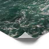 空中海波泡 – 劇的な沿岸水Ph ポスター (角)