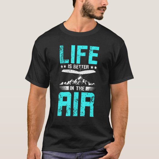 空中滑空機の中つるで Tシャツ (正面)