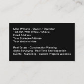 空中無人機の撮影とビデオ撮影 名刺 (裏面)