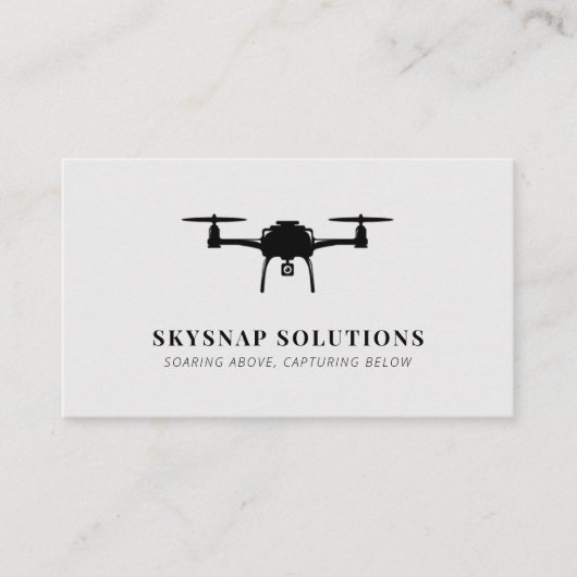 空中無人機の撮影ビデオモダングレー 名刺 (正面)