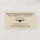 空中無人機の撮影 名刺 (正面)