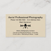 空中無人機撮影テーマ名刺 名刺 (正面)