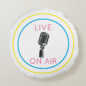 空中生活をする ラウンドクッション (裏面)