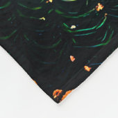 「空中眺め風ざらめき川の街並み」 フリースブランケット (角)