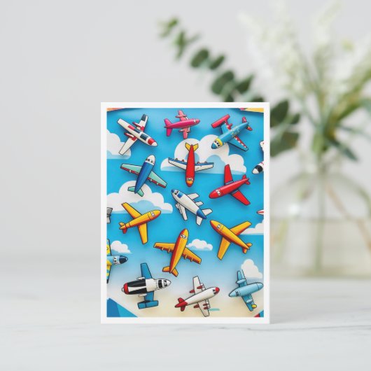 "空中脱進機" ポストカード (スタンド正面)