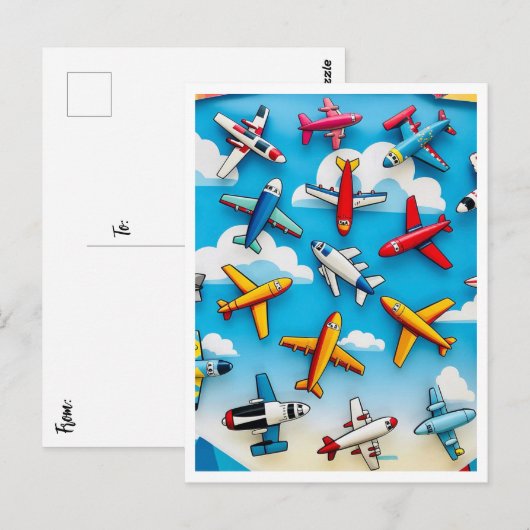 "空中脱進機" ポストカード (正面/裏面)