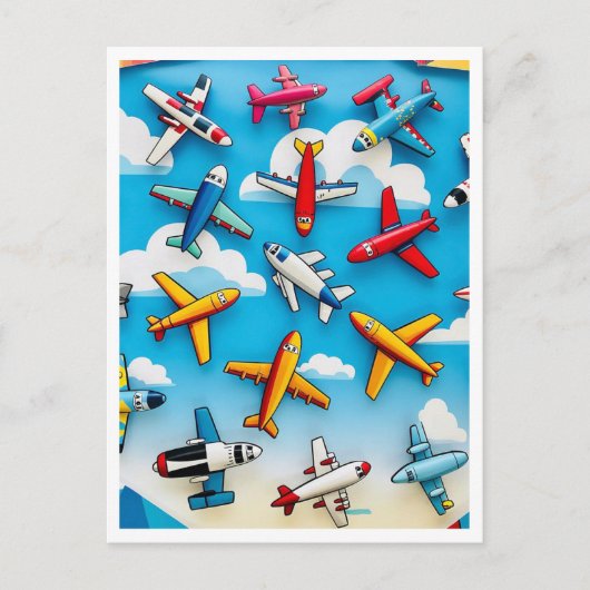 "空中脱進機" ポストカード (正面)