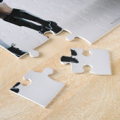 空中誘導の女子サッカー選手2人 ジグソーパズル (側面)