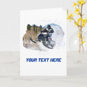 空中雪上車 カード (黄色い花)