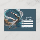 空中飛行エアーヨガインストラクター ピラティス フィットネス 予約カード (正面)