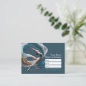 空中飛行エアーヨガインストラクター ピラティス フィットネス 予約カード (スタンド正面)