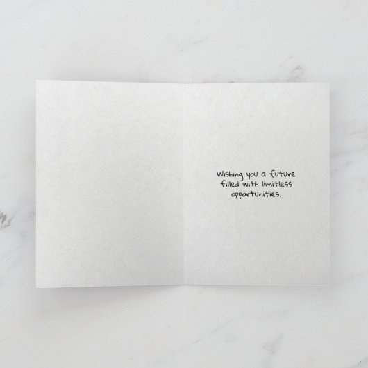 空中黒色卒業冠 カード (内部)