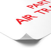 空保気交通管制官による静かなパーティー ポスター (角)