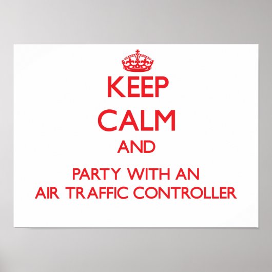 空保気交通管制官による静かなパーティー ポスター (正面)