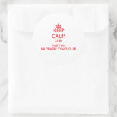 空保気交通管制官の静粛と信頼 ラウンドシール (バッグ)