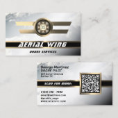 空力丸シンボルのドローン 名刺 (正面/裏面)