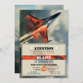 空力誕生日招待状 招待状 (正面/裏面)