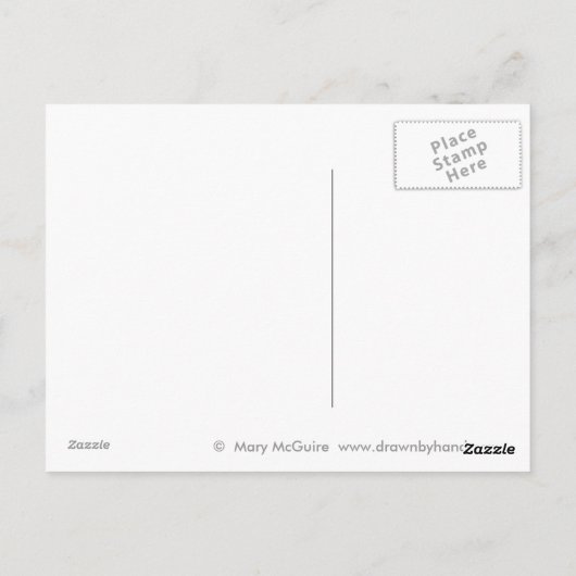 空失った白で ポストカード (裏面)