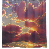 空威厳のあるの表示 シャワーカーテン (正面)