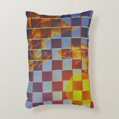 空市松模様にアクセント枕 アクセントクッション (正面(垂直))