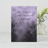 空幽霊のよく出るとラヴェンス紫の霧結婚の 招待状 (スタンド正面)