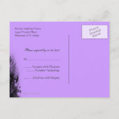 空幽霊のよく出る紫ミストカスタムRSVPポストカード インビテーションポストカード (裏面)