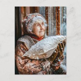 空恋しく思から雪を揺らす穴 ポストカード