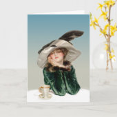 空想にふけること カード (黄色い花)