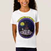 空想に浸ろう 雲の上のカルカット魔術猫 Tシャツ (正面)