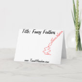 空想は挨拶状に羽をつけます カード (裏面)