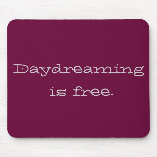 空想は無料 マウスパッド (正面)