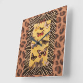 空想的なフライト全時計 スクエア壁時計 (傾斜)