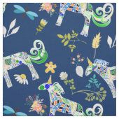 空想的なユニコーンとトンボ ファブリック (見本)