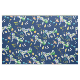 空想的なユニコーンとトンボ ファブリック