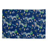 空想的なユニコーンとトンボ 枕カバー (裏面)