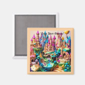 「空想的な世界が覆い隠された」 マグネット (正面/裏面)