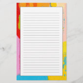 空想的な抽象芸術絵画ズバイクリステイラー 便箋 (正面)