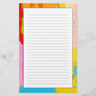 空想的な抽象芸術絵画ズバイクリステイラー 便箋