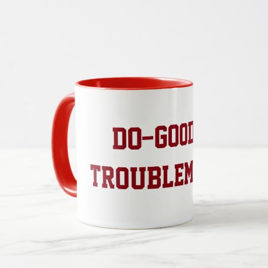 空想的な社会改良家の厄介者のマグ マグカップ (正面左)