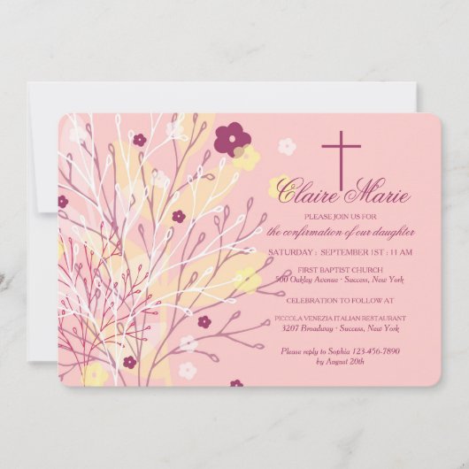 空想的フローラ宗教招待状 招待状 (正面)