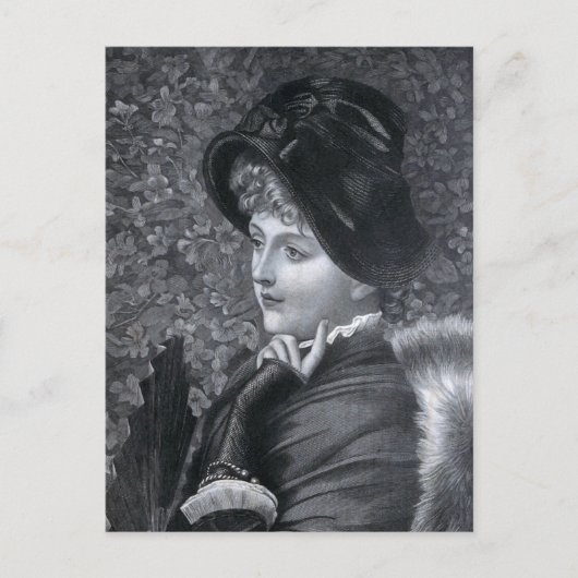 「空想」ヴィンテージイラストレーション ポストカード (正面)