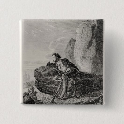 空想 缶バッジ (正面)