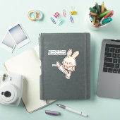 空手うさぎコーヒーステッカー シール (iPadカバー)