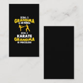 空手おばあちゃん家武術アーツ護身術 名刺 (正面/裏面)