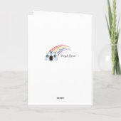 空手おめでとうブラウンベルト カード (裏面)