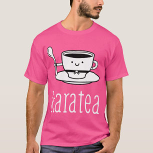 空手おもしろいデザインカラテアホワイトライト Tシャツ