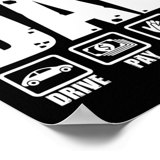 空手おもしろいパパ武術アーツファーザーユーモアファーザー ポスター (角)