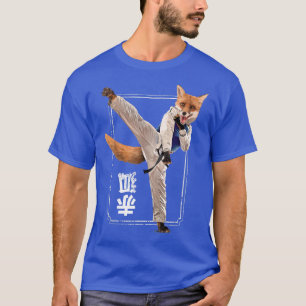 空手おもしろい柔道動物 Tシャツ